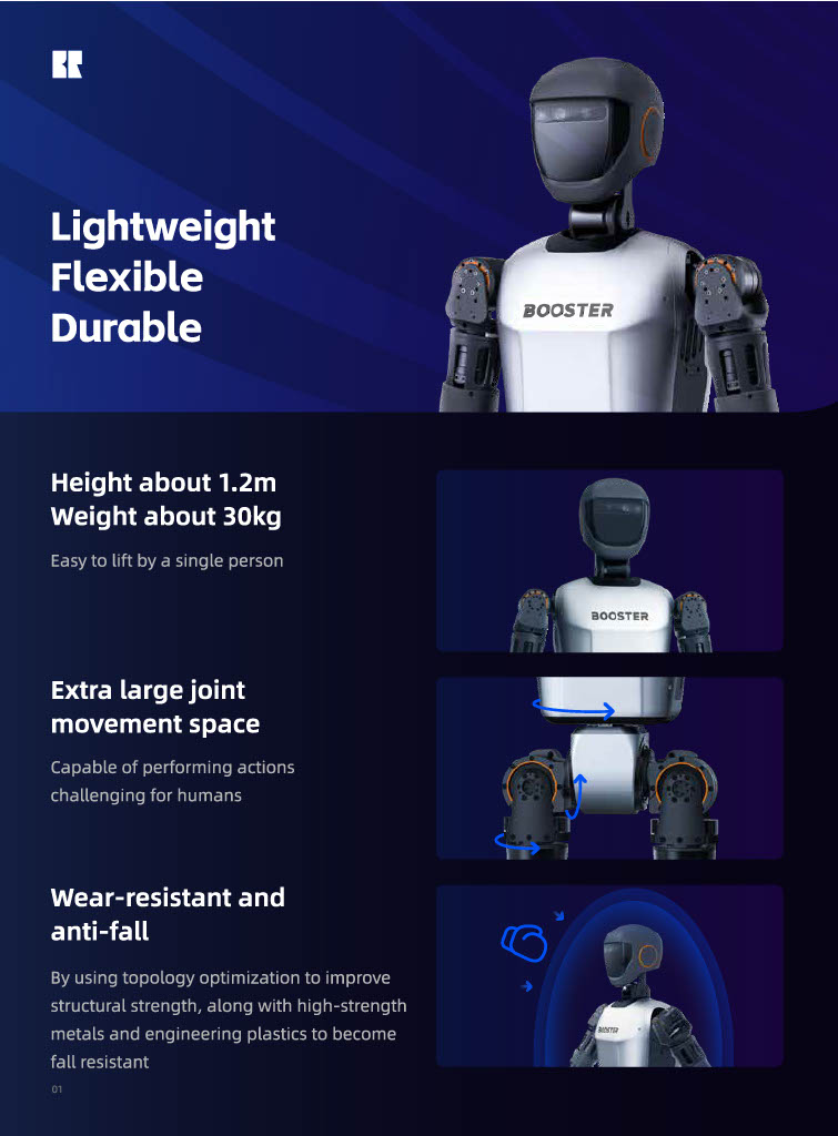 Booster Robotics T1 Humanoid Robot w/ Dextrous Hands