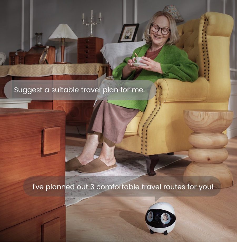 Enabot EBO Air 2 Plus Companion Robot | Orbit Grey