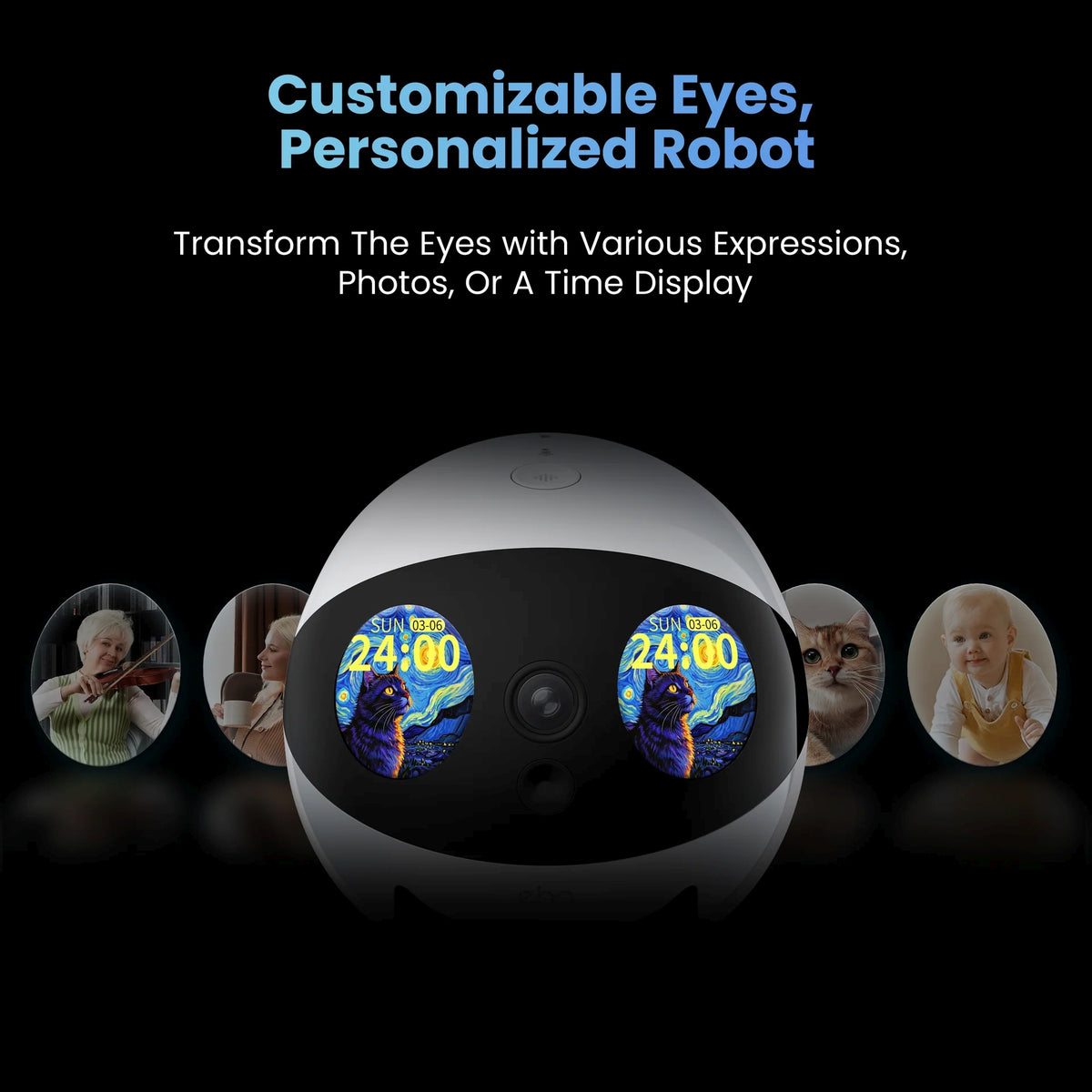 Enabot EBO Air 2 Plus Companion Robot | Orbit Grey