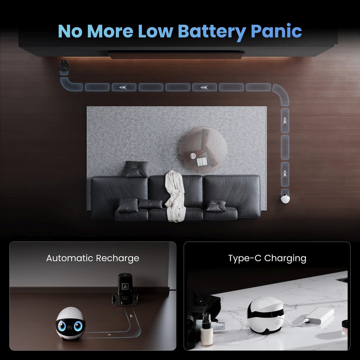 Enabot EBO Air 2 Plus Companion Robot | Orbit Grey