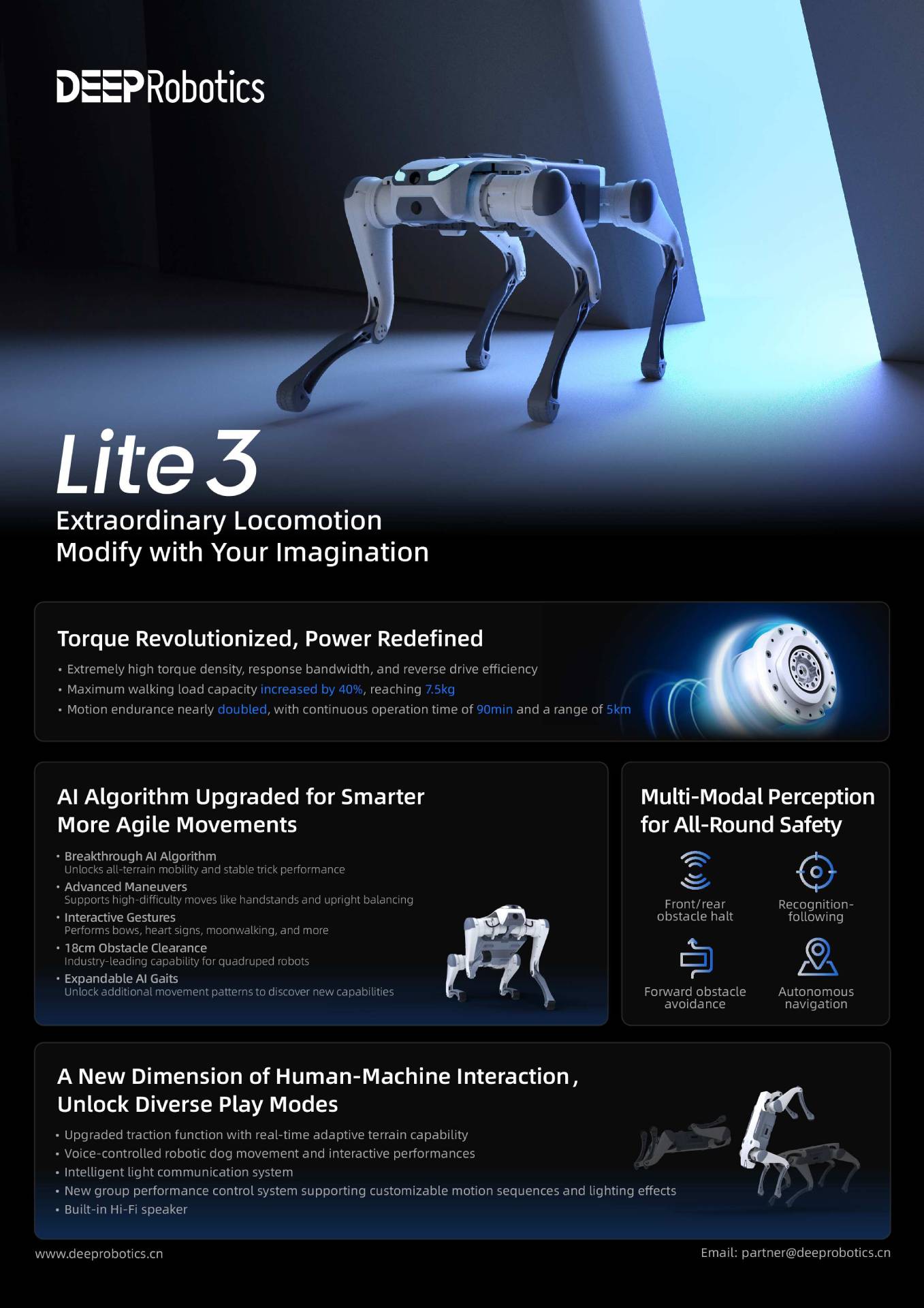 DEEPRobotics Lite3 Basic Quadruped Robot Dog