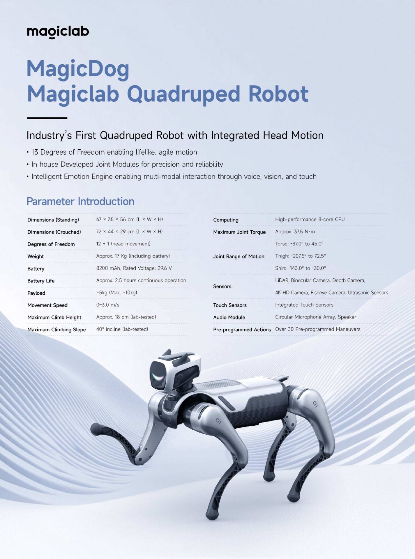 MagicLab MagicDog EDU Quadruped Robot Dog